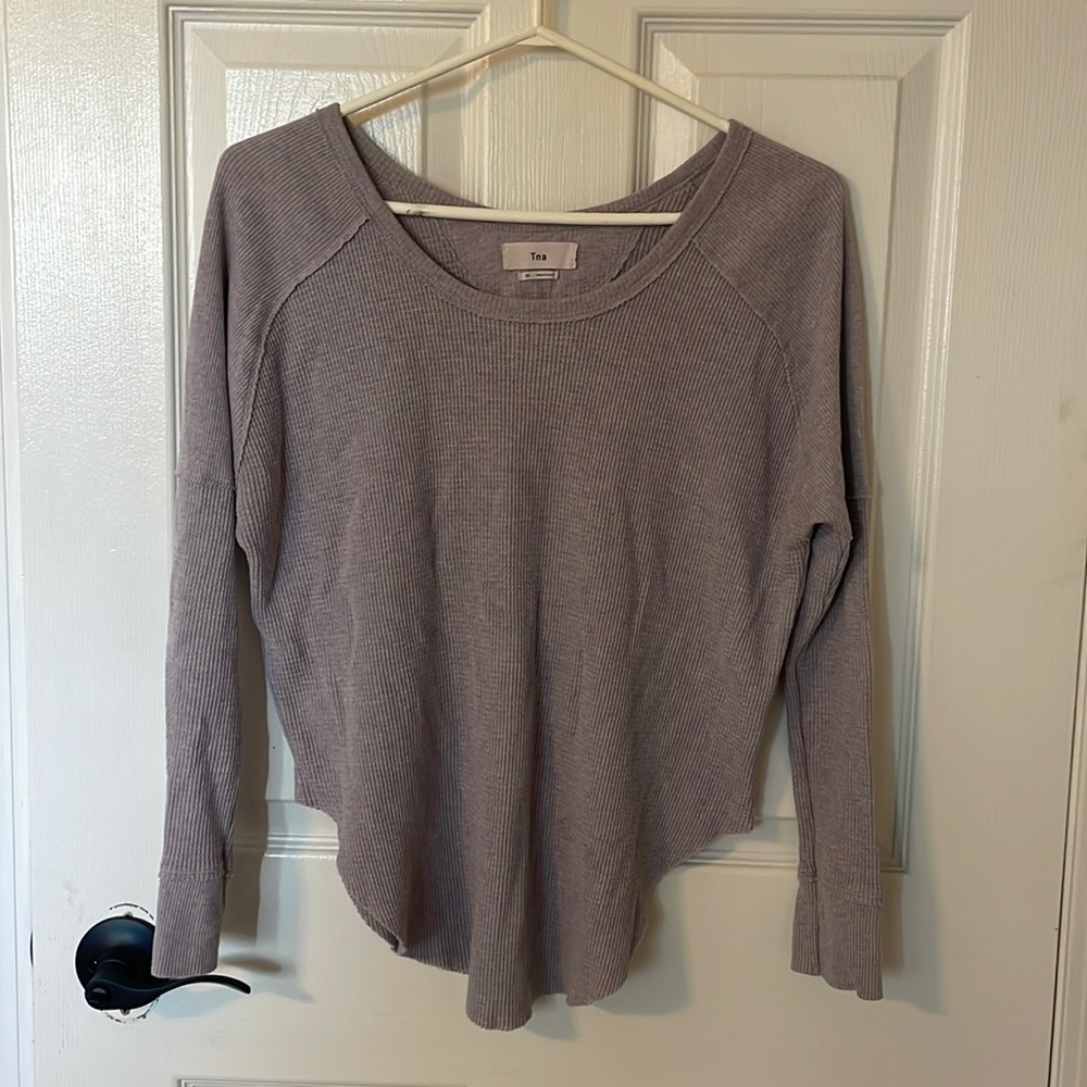 TNA Waffle knit long sleeve.